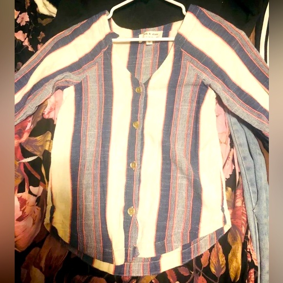 FOR SALE!! ANTHROPOLOGIE cloth & stone | Button Up Blouse | Size XS - Picture 1 of 3